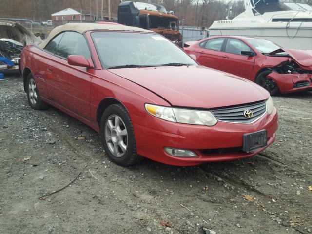 2T1FF28P42C575314 - 2002 TOYOTA CAMRY SOLA RED photo 1