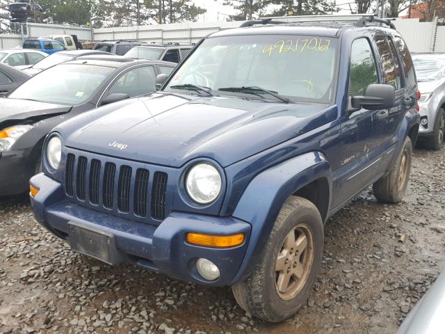 1J8GL58K63W553674 - 2003 JEEP LIBERTY LI BLUE photo 2