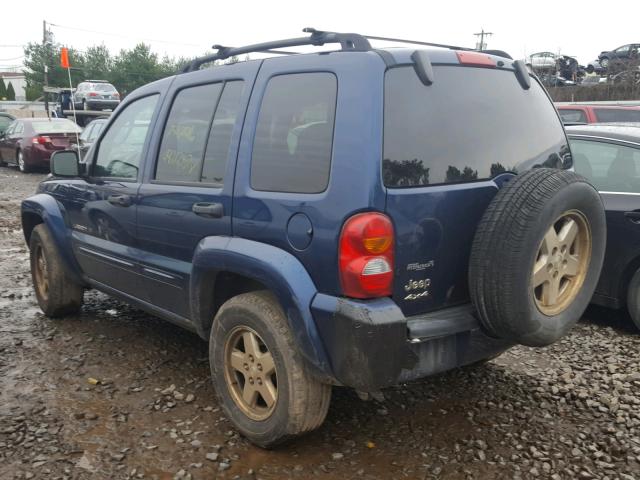 1J8GL58K63W553674 - 2003 JEEP LIBERTY LI BLUE photo 3