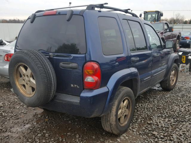 1J8GL58K63W553674 - 2003 JEEP LIBERTY LI BLUE photo 4