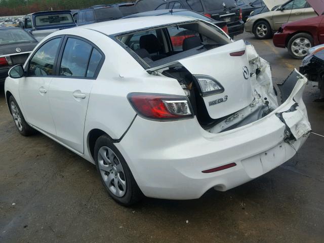 JM1BL1TF2D1709566 - 2013 MAZDA 3 I WHITE photo 3