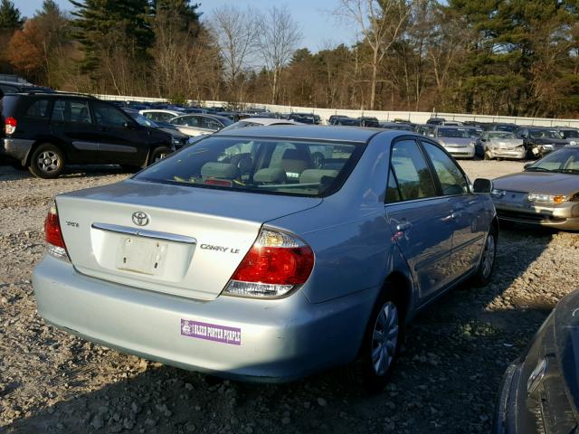 4T1BE32K45U981357 - 2005 TOYOTA CAMRY LE ვერცხლისფერი ფოტო 4