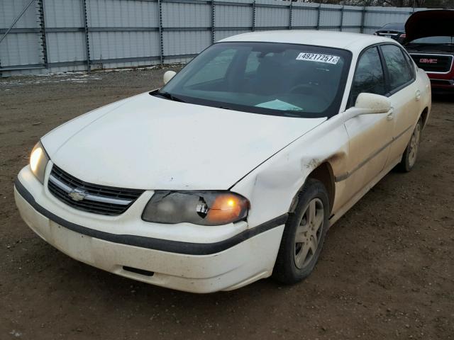 2G1WF52E859284126 - 2005 CHEVROLET IMPALA WHITE photo 2