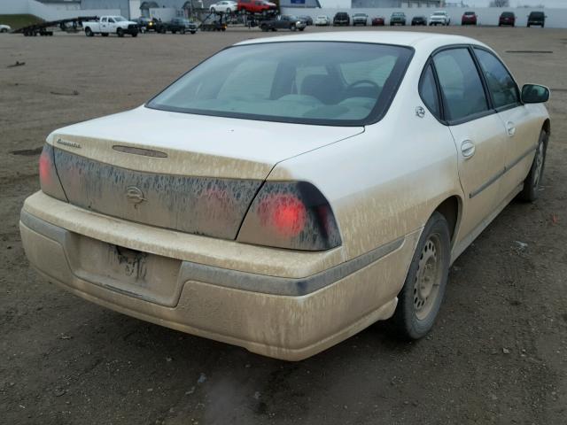 2G1WF52E859284126 - 2005 CHEVROLET IMPALA WHITE photo 4