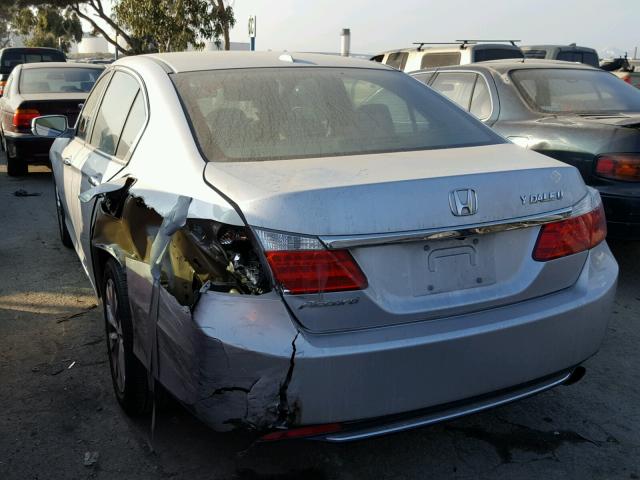 1HGCR2F80DA110074 - 2013 HONDA ACCORD EXL SILVER photo 3