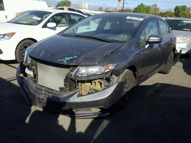 2HGFB2F87FH555563 - 2015 HONDA CIVIC EX GRAY photo 2