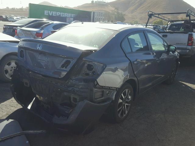 2HGFB2F87FH555563 - 2015 HONDA CIVIC EX 灰色 照片 4