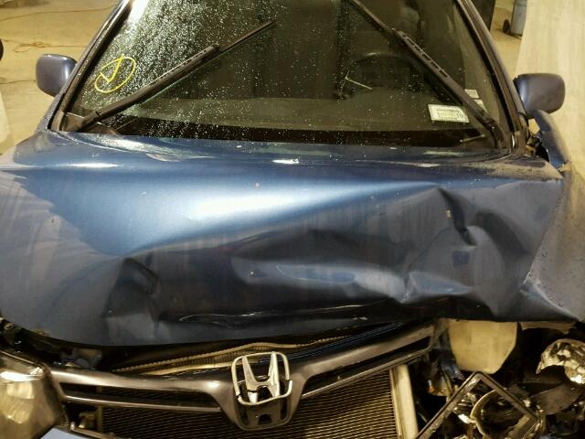 2HGFG12678H561298 - 2008 HONDA CIVIC LX BLUE photo 7