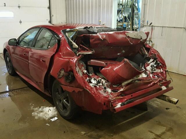 2G2WP552761117475 - 2006 PONTIAC GRAND PRIX MAROON photo 3