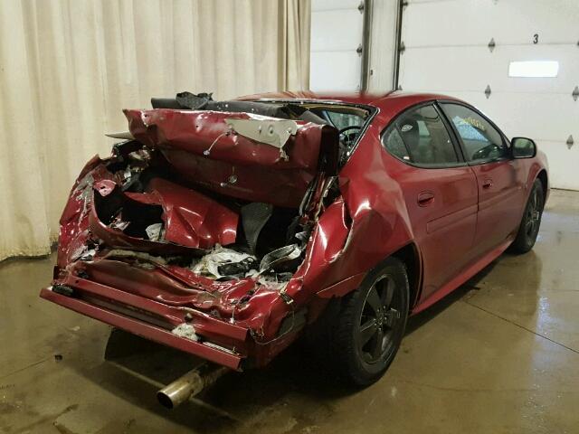 2G2WP552761117475 - 2006 PONTIAC GRAND PRIX MAROON photo 4