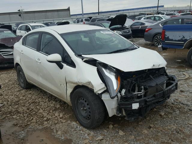 KNADM4A34E6409819 - 2014 KIA RIO LX WHITE photo 1