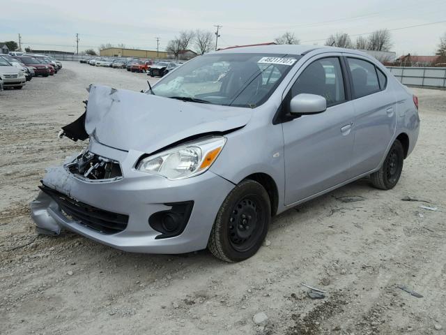 ML32F3FJ1HH002266 - 2017 MITSUBISHI MIRAGE G4 SILVER photo 2