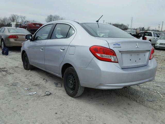 ML32F3FJ1HH002266 - 2017 MITSUBISHI MIRAGE G4 SILVER photo 3