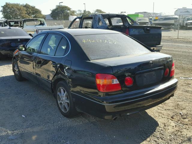 JT8BD68S4Y0099096 - 2000 LEXUS GS 300 BLACK photo 3