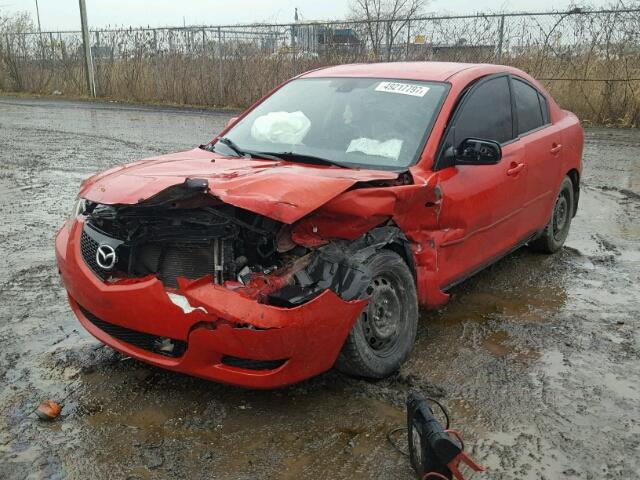 JM1BK12F751270046 - 2005 MAZDA 3 I RED photo 2