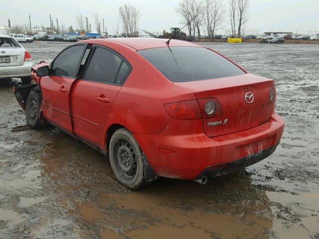 JM1BK12F751270046 - 2005 MAZDA 3 I RED photo 3