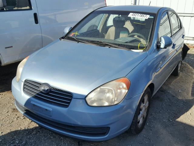 KMHCN46C46U054339 - 2006 HYUNDAI ACCENT GLS BLUE photo 2