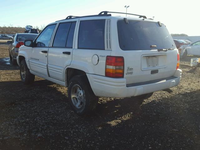 1J4GZ48SXWC362601 - 1998 JEEP GRAND CHER WHITE photo 3