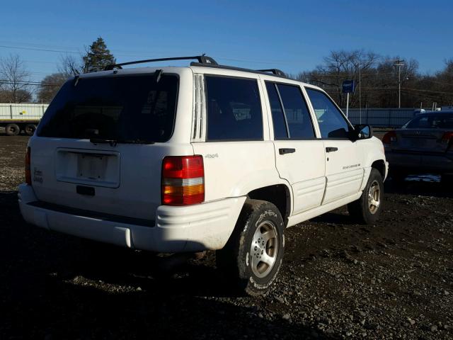 1J4GZ48SXWC362601 - 1998 JEEP GRAND CHER WHITE photo 4