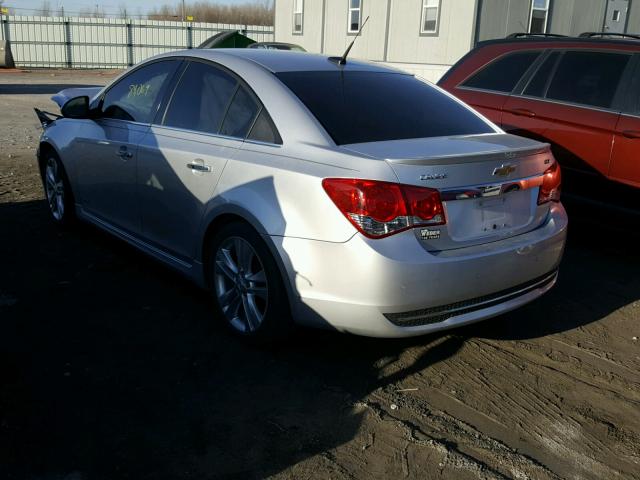 1G1PH5SCXC7318868 - 2012 CHEVROLET CRUZE LTZ SILVER photo 3