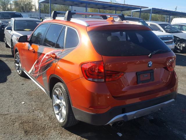 WBAVL1C57EVY12011 - 2014 BMW X1 XDRIVE2 ORANGE photo 3