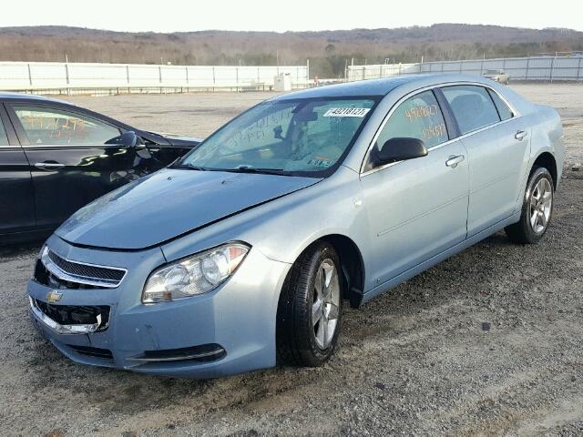 1G1ZG57N184238941 - 2008 CHEVROLET MALIBU LS BLUE photo 2