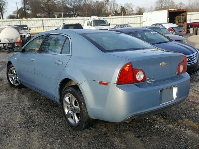 1G1ZG57N184238941 - 2008 CHEVROLET MALIBU LS BLUE photo 3