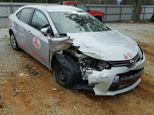 2T1BURHE3FC336306 - 2015 TOYOTA COROLLA L SILVER photo 1