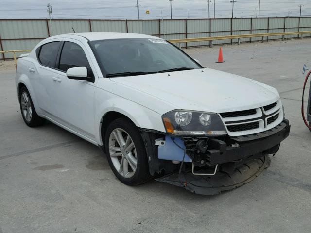 1C3CDZCG7EN218904 - 2014 DODGE AVENGER SX WHITE photo 1