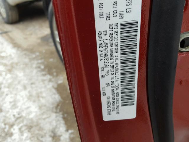 1J4NF4FB4AD512191 - 2010 JEEP COMPASS SP RED photo 10