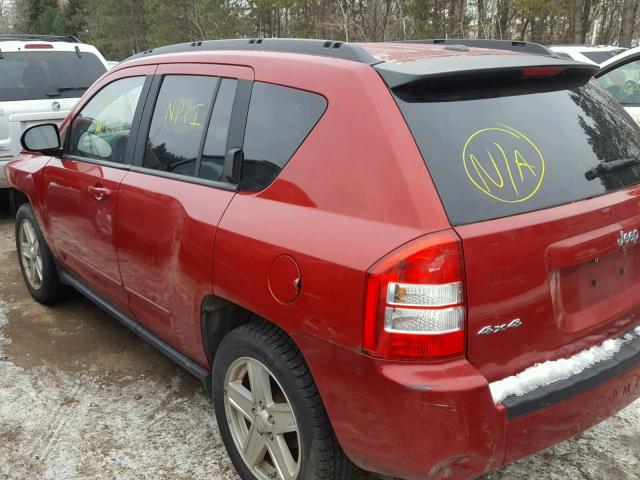 1J4NF4FB4AD512191 - 2010 JEEP COMPASS SP RED photo 3