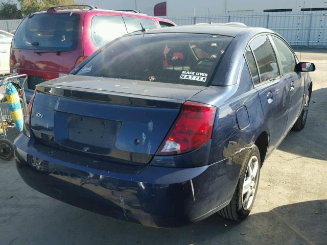 1G8AZ55F57Z147130 - 2007 SATURN ION LEVEL BLUE photo 4