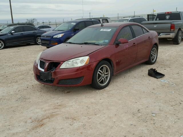 1G2ZJ57B294271516 - 2009 PONTIAC G6 MAROON photo 2