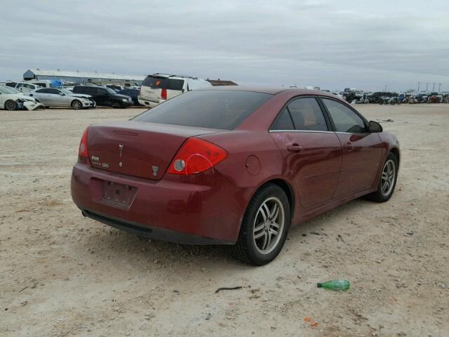 1G2ZJ57B294271516 - 2009 PONTIAC G6 MAROON photo 4