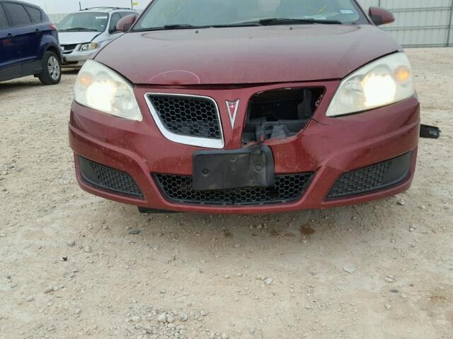 1G2ZJ57B294271516 - 2009 PONTIAC G6 MAROON photo 9