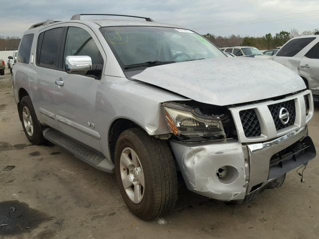 5N1BA08A97N712874 - 2007 NISSAN ARMADA SE SILVER photo 1