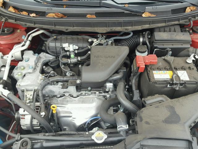 JN8AS5MT9FW669653 - 2015 NISSAN ROGUE SELE RED photo 7