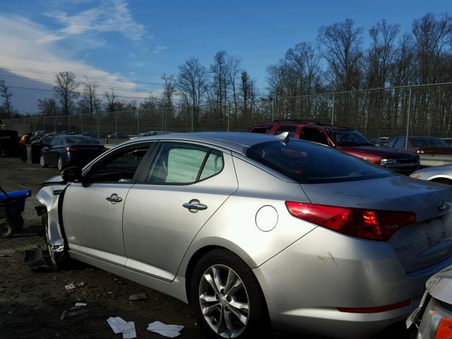 5XXGN4A73DG111827 - 2013 KIA OPTIMA EX SILVER photo 3