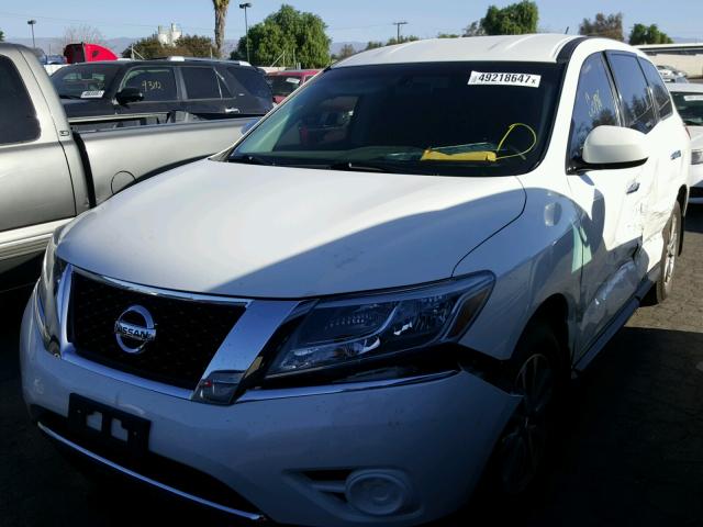 5N1AR2MN8EC711880 - 2014 NISSAN PATHFINDER WHITE photo 2