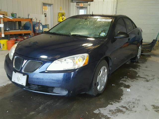 1G2ZF57B284300156 - 2008 PONTIAC G6 VALUE L BLUE photo 2