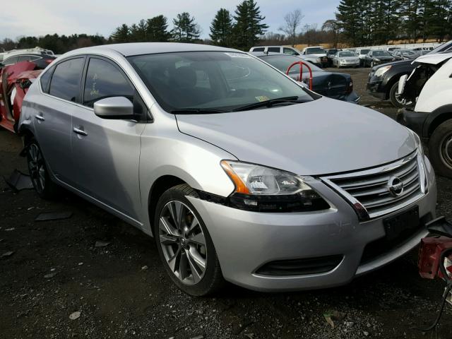 3N1AB7AP4EY260601 - 2014 NISSAN SENTRA S SILVER photo 1