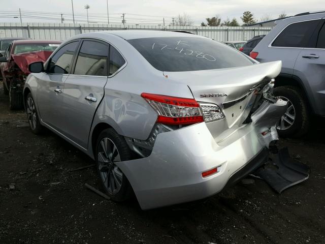 3N1AB7AP4EY260601 - 2014 NISSAN SENTRA S SILVER photo 3