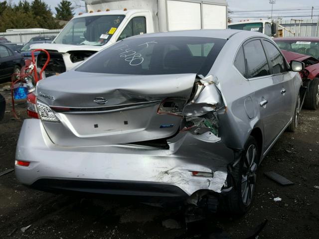 3N1AB7AP4EY260601 - 2014 NISSAN SENTRA S SILVER photo 4