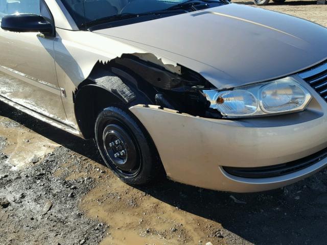 1G8AJ58F96Z129389 - 2006 SATURN ION LEVEL GOLD photo 9