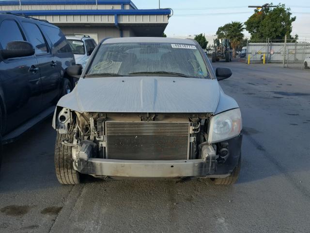 1B3HB48B07D510511 - 2007 DODGE CALIBER SX SILVER photo 9