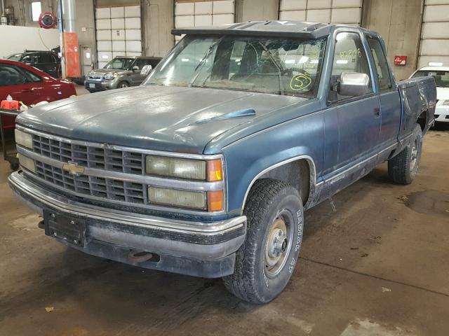 2GCFK29K1L1219174 - 1990 CHEVROLET GMT-400 K2 BLUE photo 2