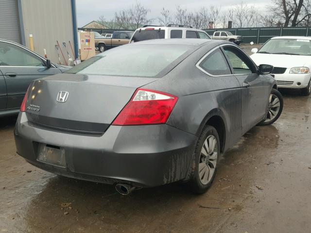 1HGCS1B76AA001867 - 2010 HONDA ACCORD EX GRAY photo 4