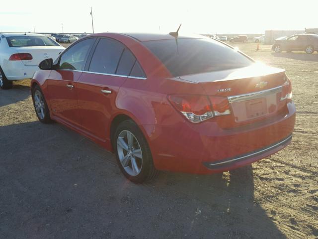 1G1PG5SC5C7243905 - 2012 CHEVROLET CRUZE LT RED photo 3