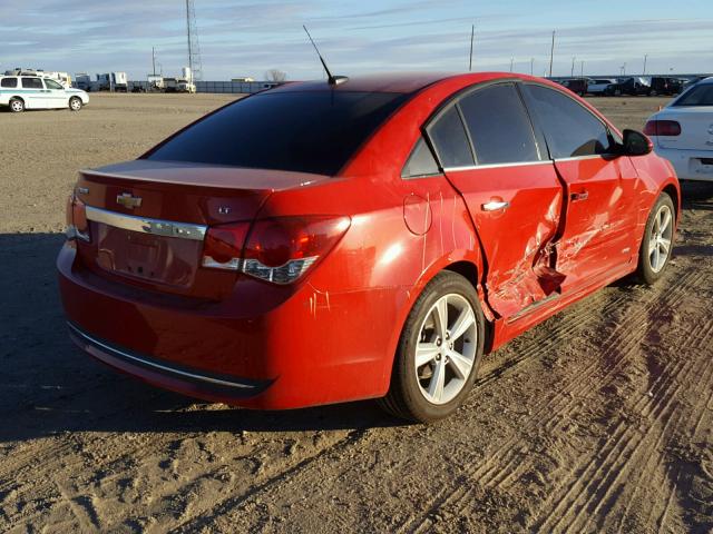 1G1PG5SC5C7243905 - 2012 CHEVROLET CRUZE LT RED photo 4