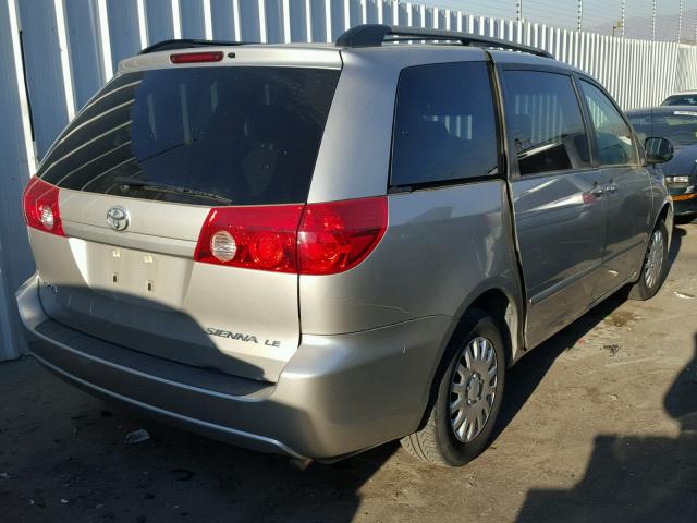 5TDZA23C56S454093 - 2006 TOYOTA SIENNA CE GRAY photo 4